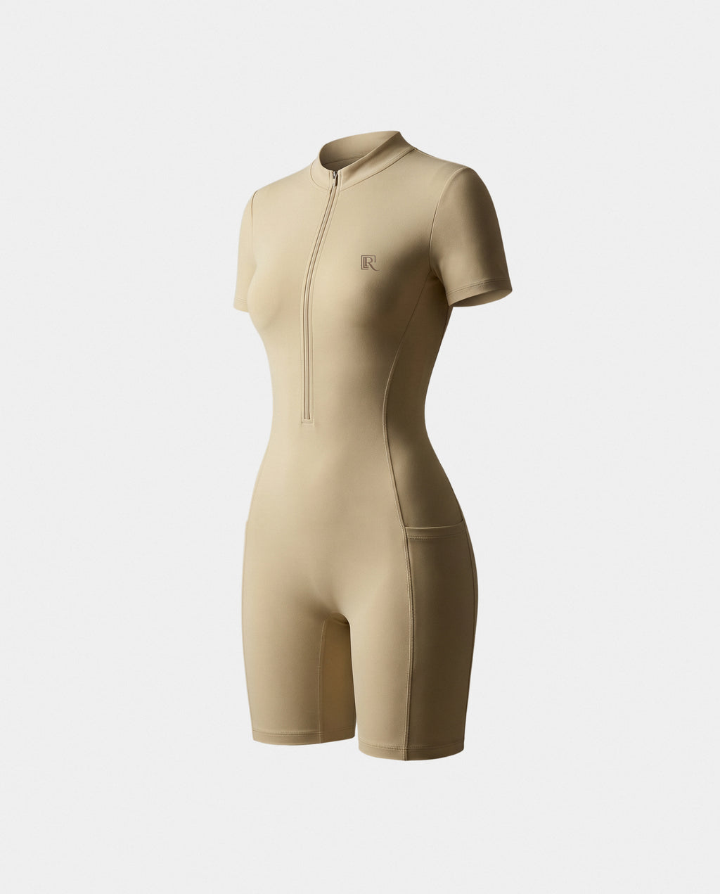 Quarter-Zip Romper