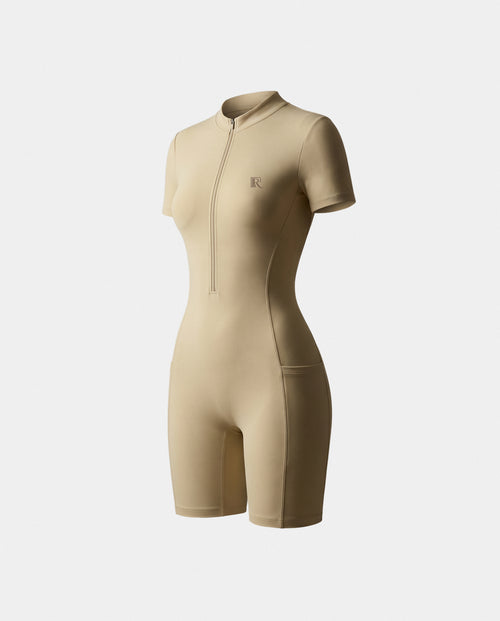 Quarter-Zip Romper