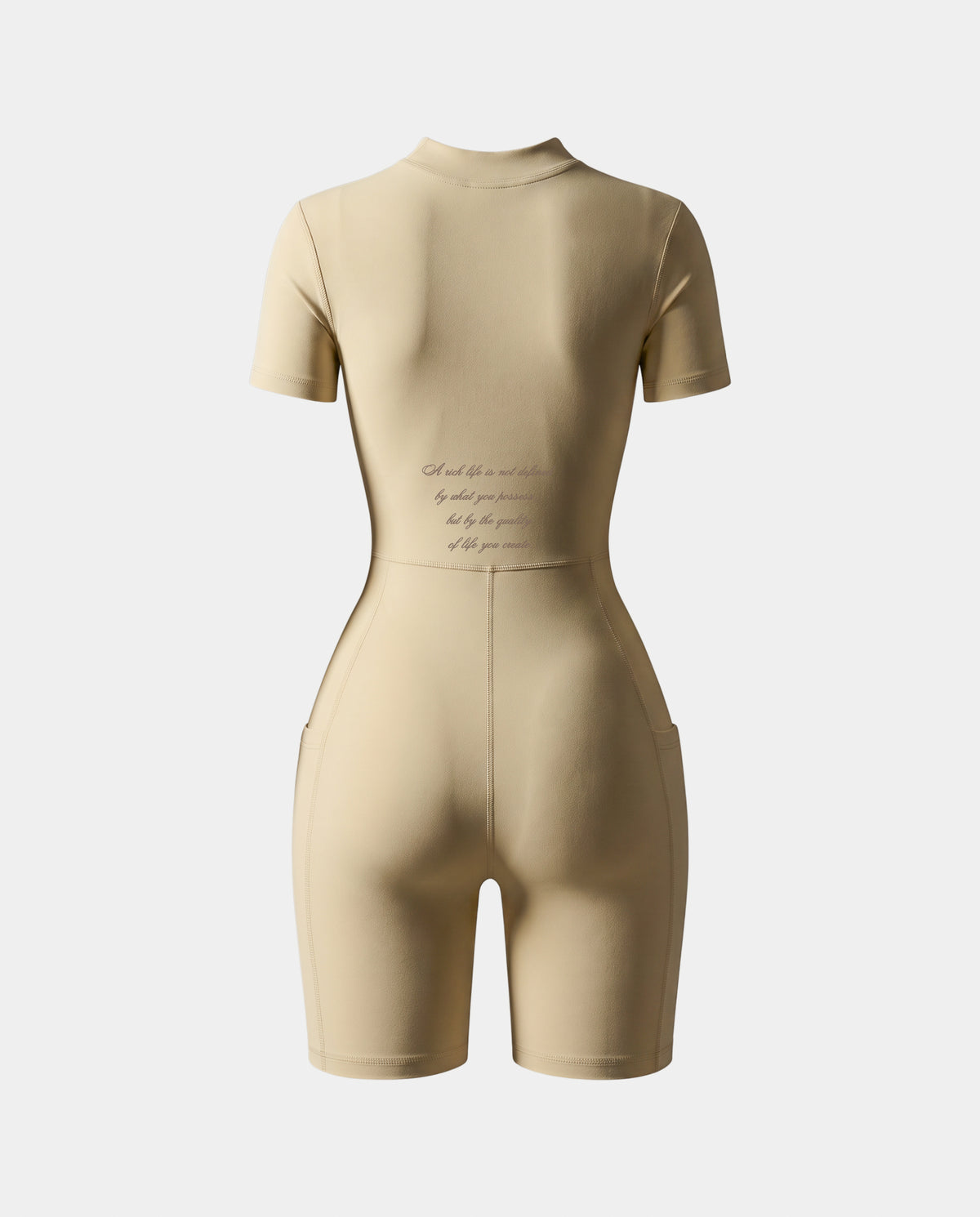 Quarter-Zip Romper