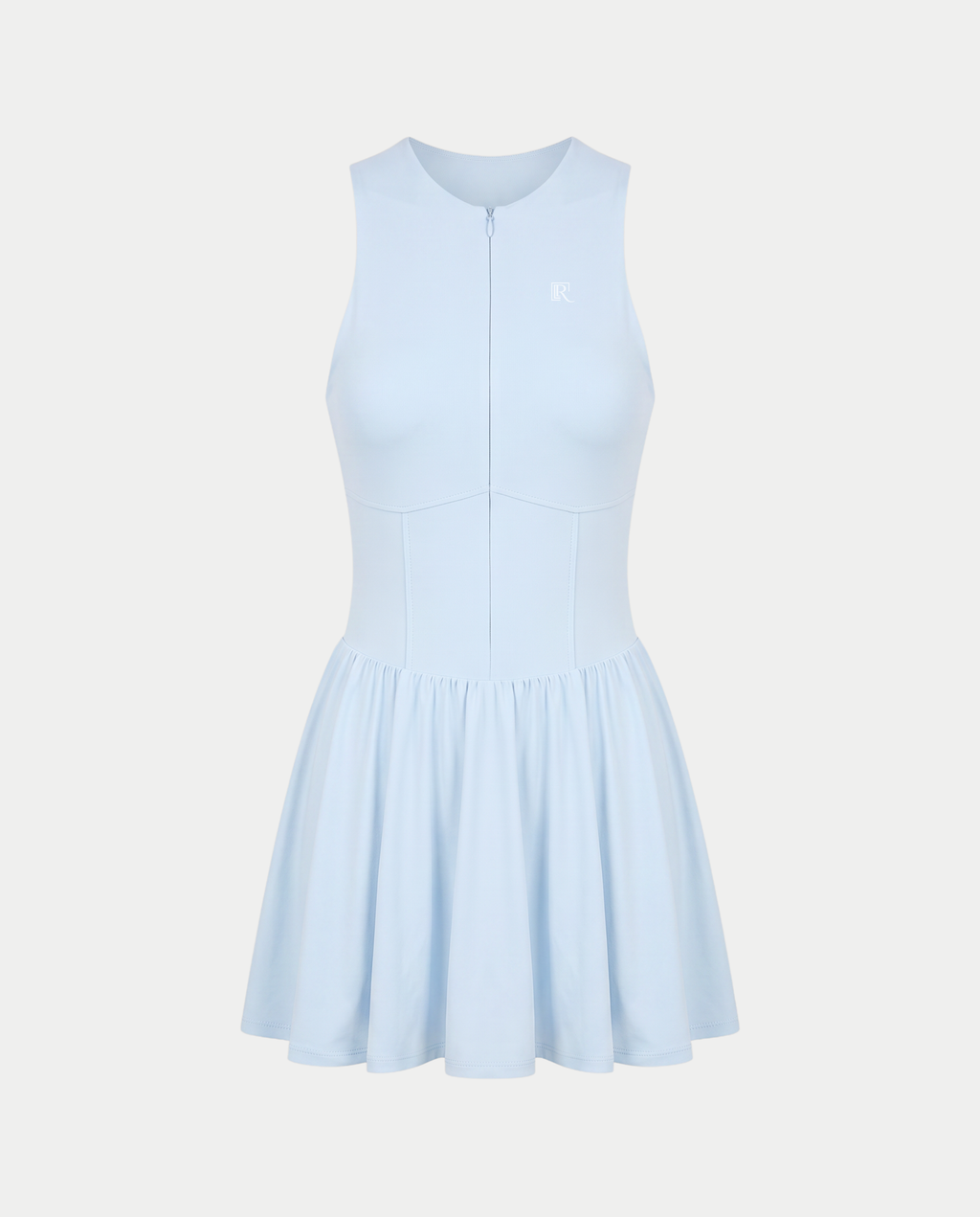 Ruched Zip-up Dress
