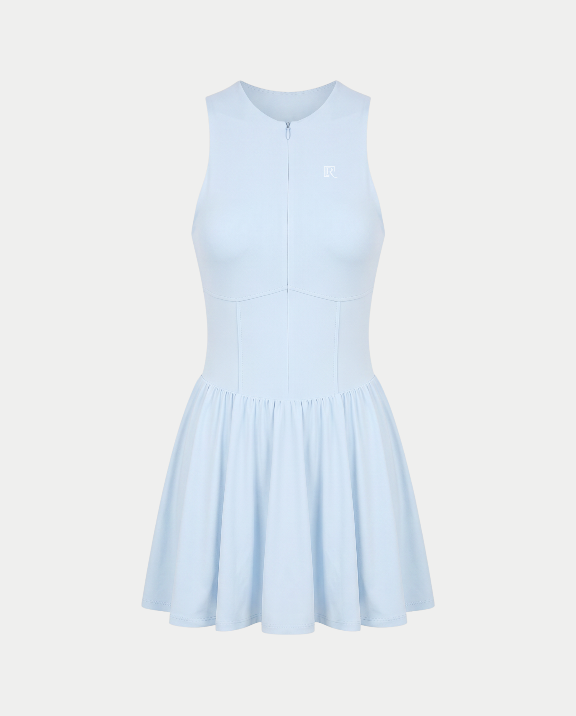 Ruched Zip-up Dress